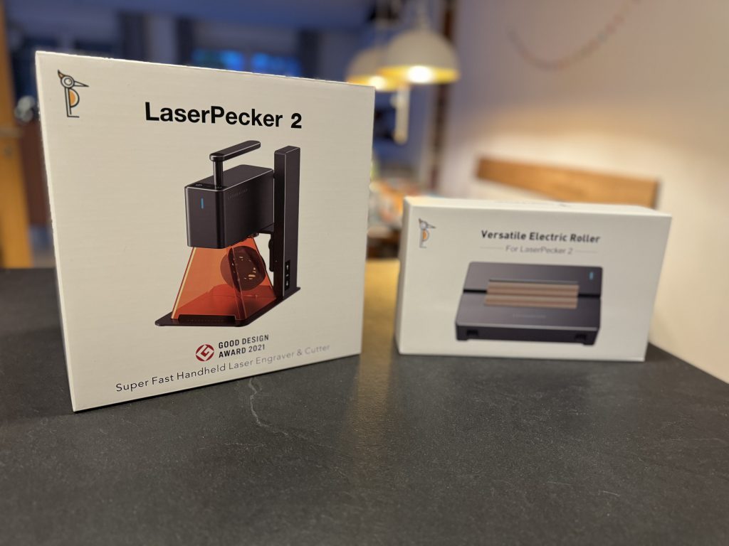 LaserPecker LP2 - Lasergravierer und Laserschneider mit Rotationswalze